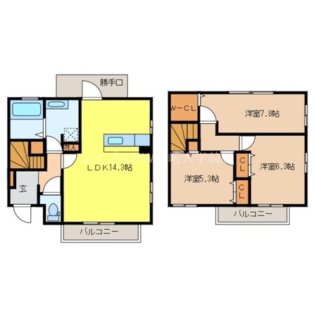 現川駅 徒歩75分 1階の物件間取画像